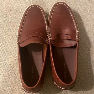 Cole Hana brown leather loafers